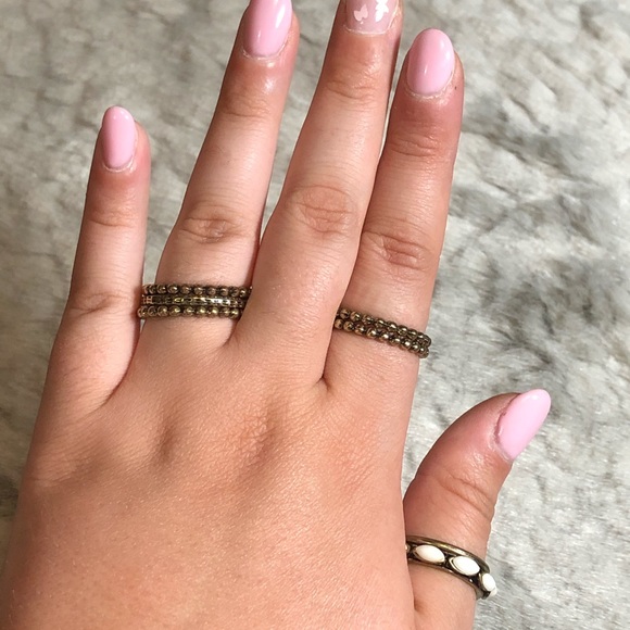 πΈ$5 Add OnπΈ Stackable Gold Rings - Picture 3 of 3